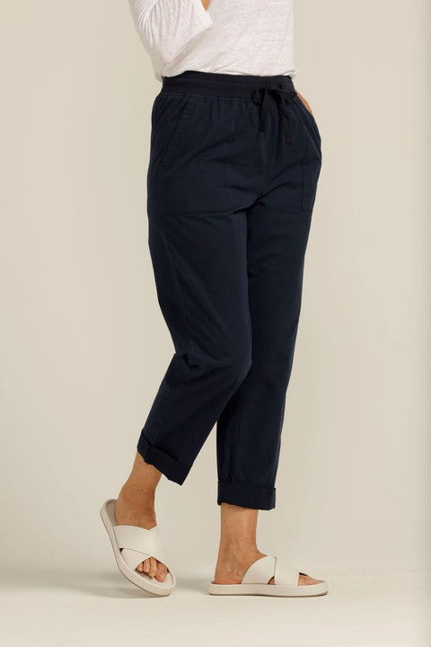 Goondiwindi Cotton Relaxed Summer Pant Navy