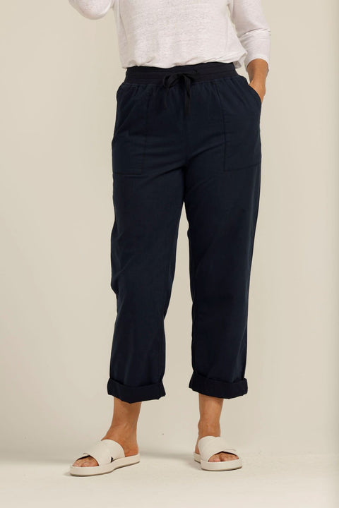 Goondiwindi Cotton Relaxed Summer Pant Navy