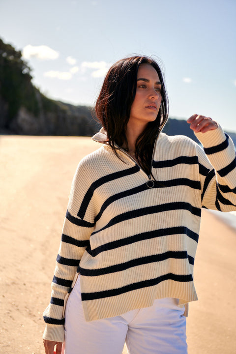 Maxted Clothing - Half Zip Ribbed Pullover
